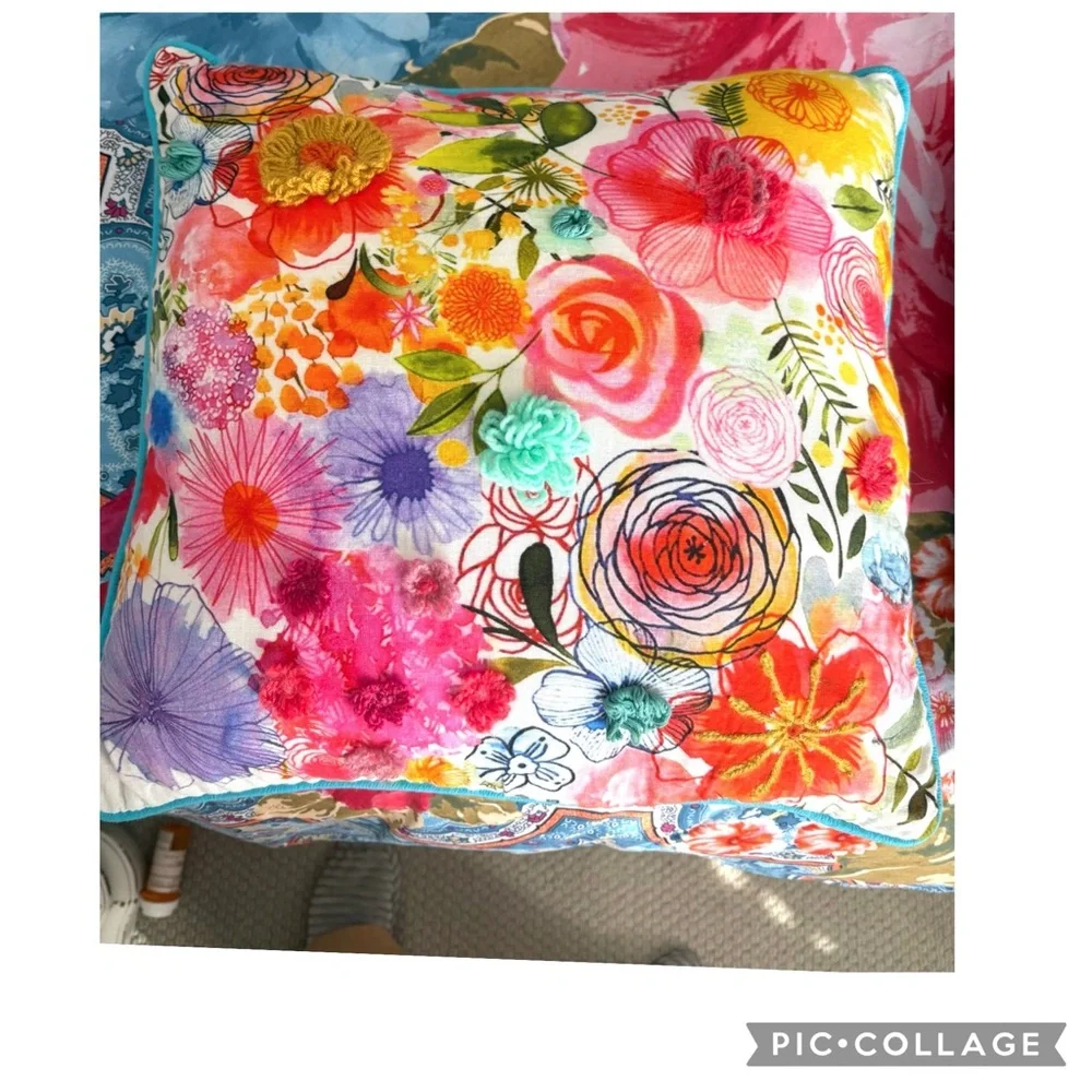 OXFORD HOMEWARE BOHO MOROCCAN MEDALLION QUEEN DUVET COVER & THROW PILLOWS
